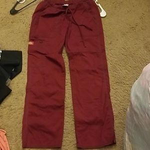 Dickies scrub pants Small Burgundy